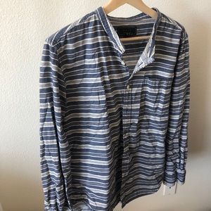 Collarless Men Dress Shirt